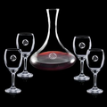48 Oz. Yorkville Carafe w/ 4 Wine Glasses